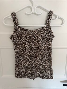 American Eagle Leopard Print Tank Top